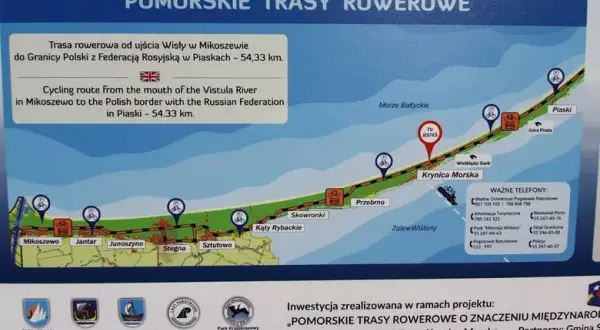 Ile km z Gdańska do Krynicy Morskiej? Sprawdź najkrótszą trasę